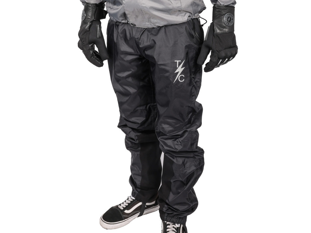 2X-Large/3X-Large, Mission Waterproof Rain Pants - Black - Thrashin Supply