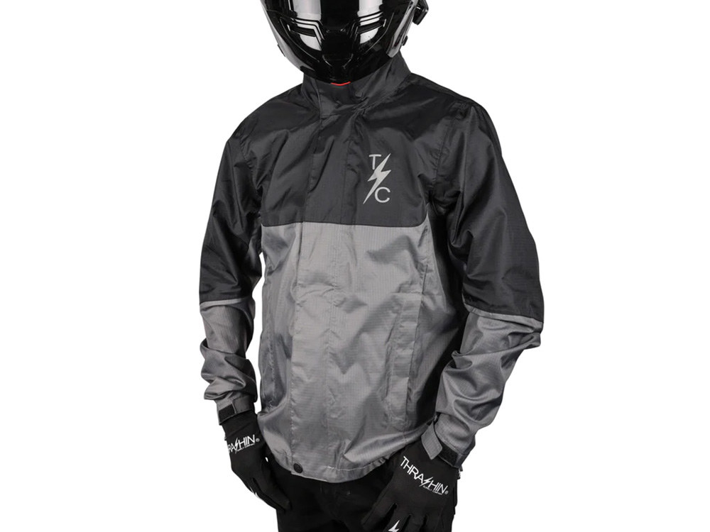 Mission Rain Jacket V2 - Black & Grey